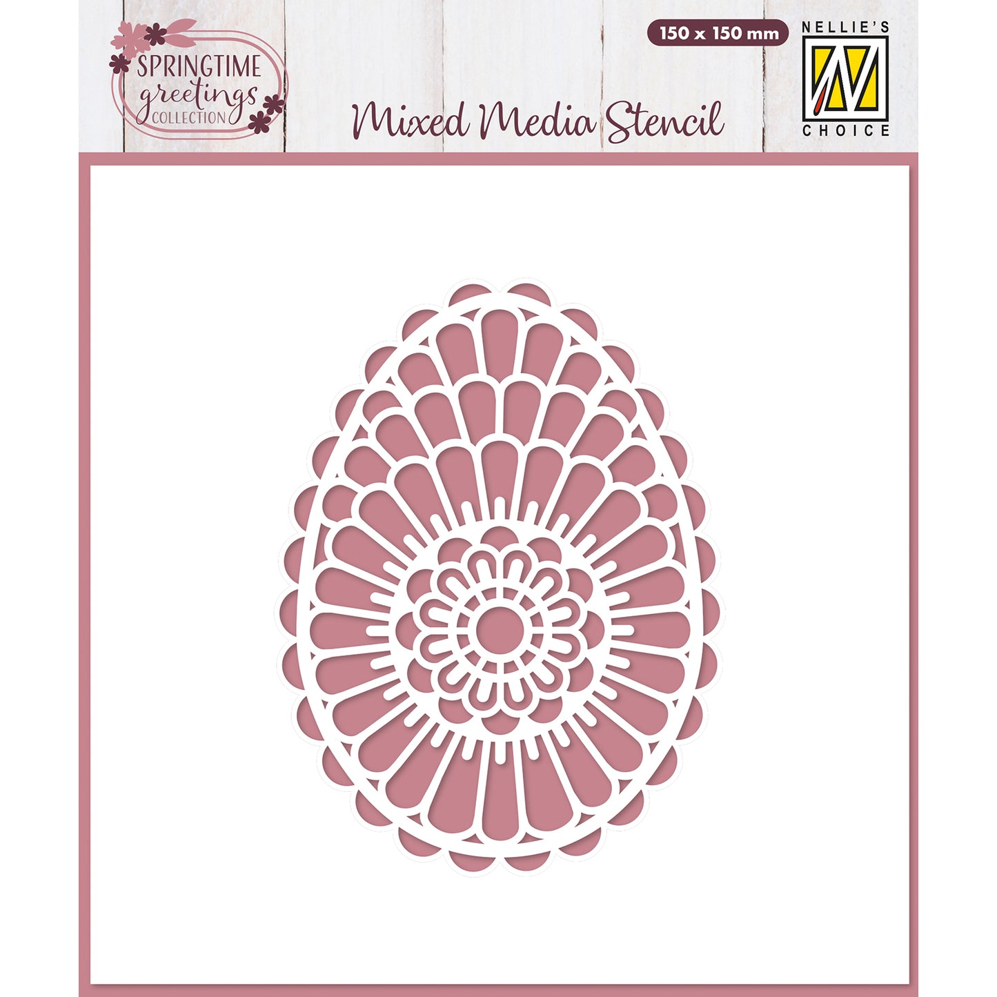 La elección de Nellie • plantilla corona de flores de Pascua 15cmx15cm
