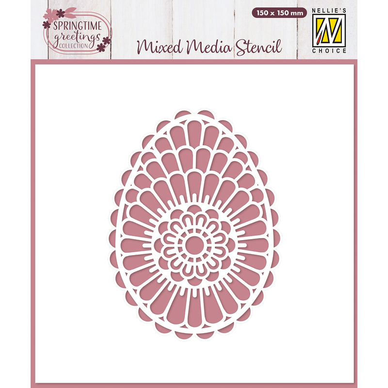 La scelta di Nellie • modello ghirlanda di fiori pasquali 15 cmx15 cm