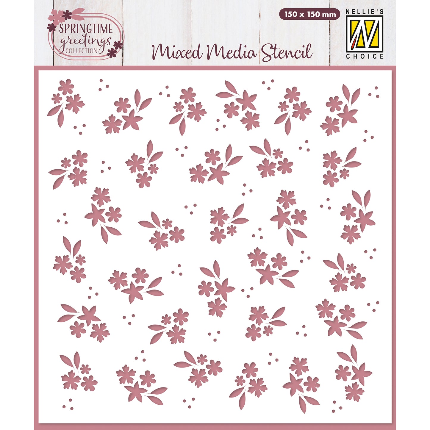 La scelta di Nellie • modello di fiore primaverile 15 cm x 15 cm