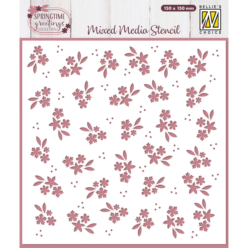La scelta di Nellie • modello di fiore primaverile 15 cm x 15 cm