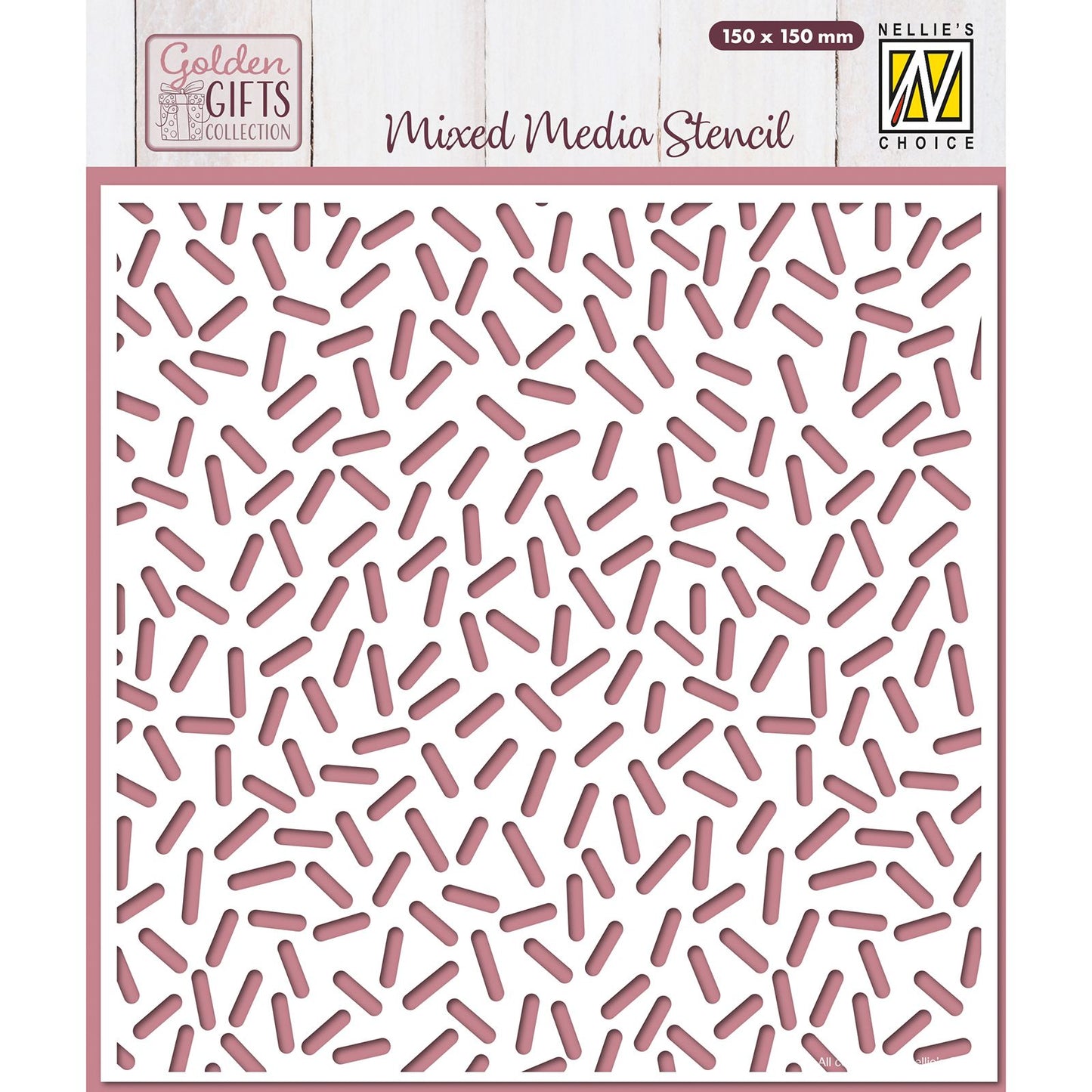 La elección de Nellie • plantilla de confeti 15cmx15cm