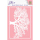 Nellie's choice • mixed media stencil tree a6