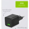 Caricabatterie rapido USB + USB-C Mobilize 30W nero - 9550191