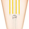 Modee LED ST64 E27 4-28W 1800K Filamento Ámbar Regulable - LED7470