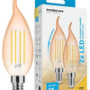 Modee candela led e14 4-28w 1800k filamento ambra dimmerabile confezione da 2 - led7408