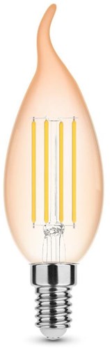 Modee candela led e14 4-28w 1800k filamento ambra dimmerabile confezione da 2 - led7408