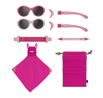 Click Change kinderzonnebril 0-2 jaar roze 2 stuks
