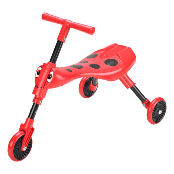 The Bugs Scuttlebug Beetle con 3 ruote junior rosso nero
