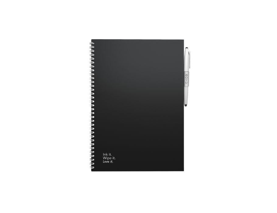 Moyu Notebook excesable Tapa dura A4 Pitch Black