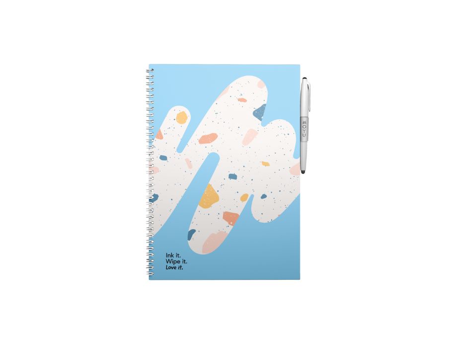 MOYU Eccessabile Notebook Copertina rigida A4 Rocky Ice