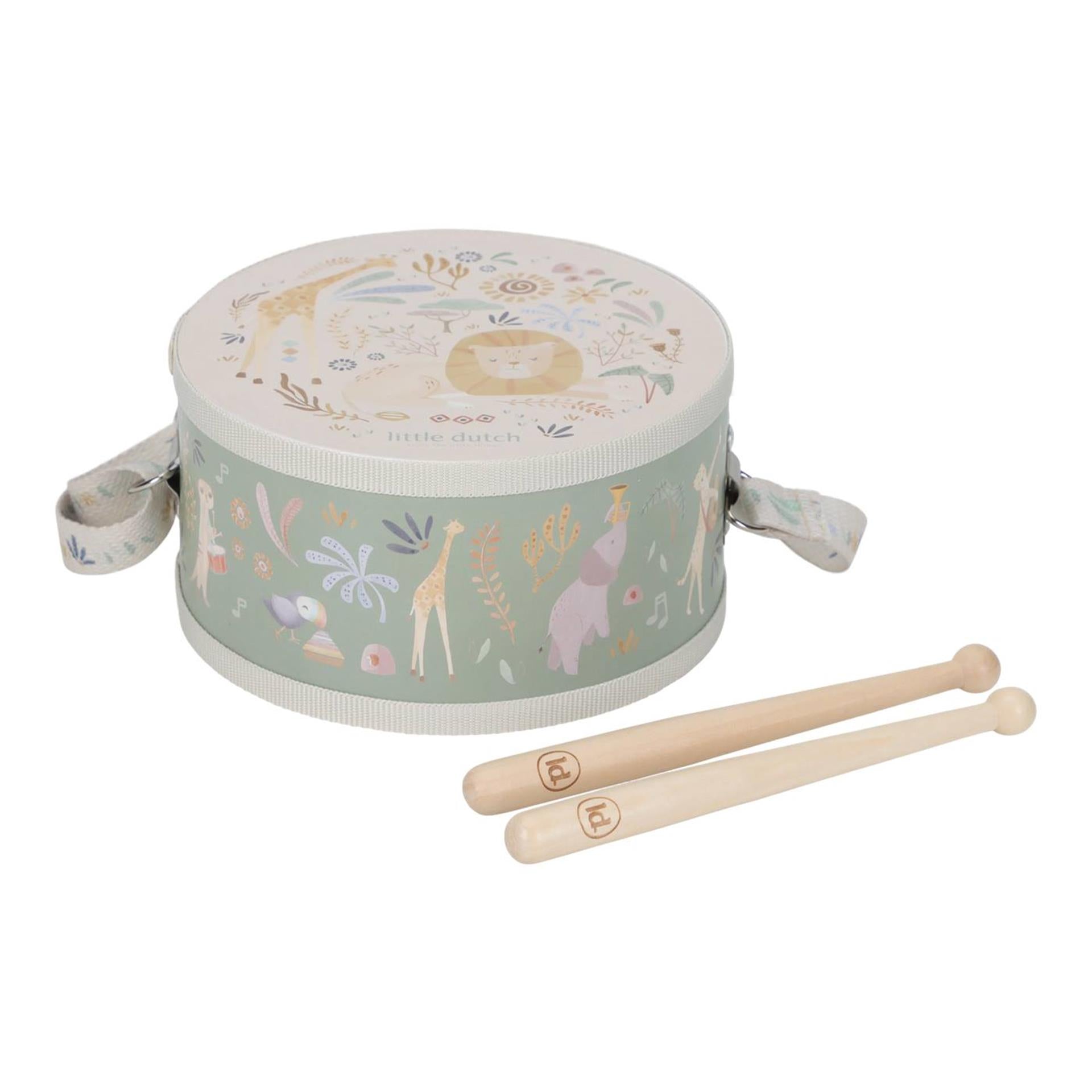 Pequeño tambor musical de safari holandés FSC
