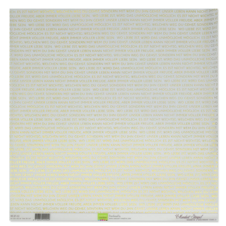 Mundart stempel • vellum papier duitse tekst hochzeitsspruch