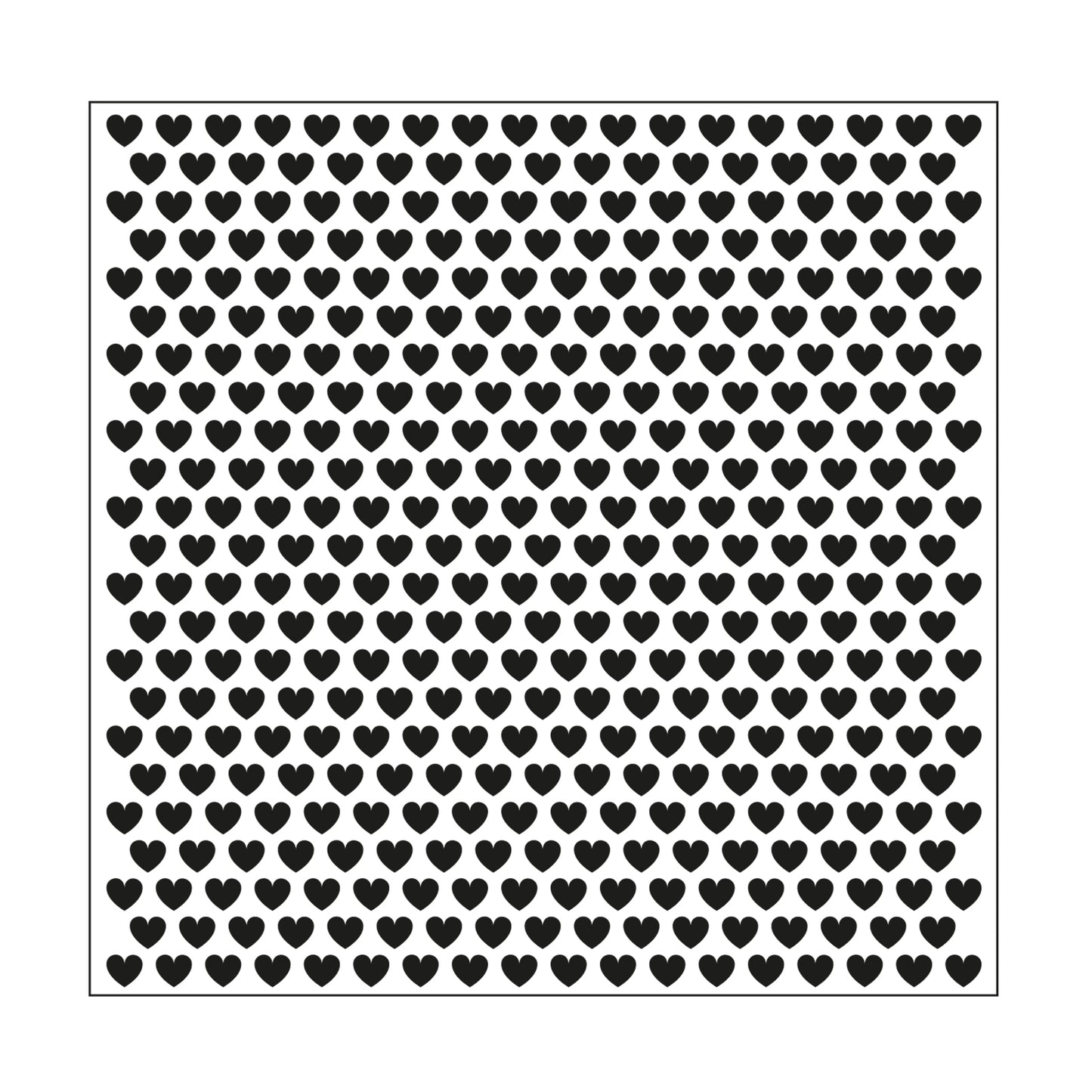 Timbro Mundart • modello per embossura piccoli cuori