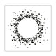 Mundart stempel • embossing sjabloon harten krans