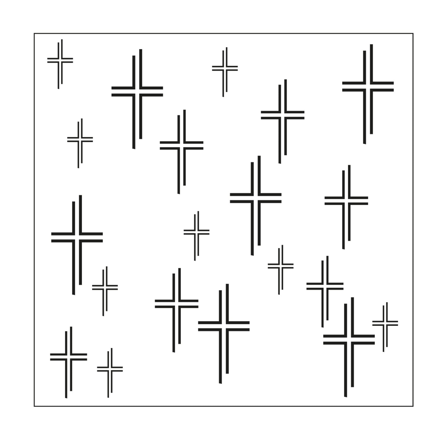 Sello Mundart • plantilla de cruces