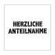Mundart stempel • stencil duitse tekst herzliche anteilnahme