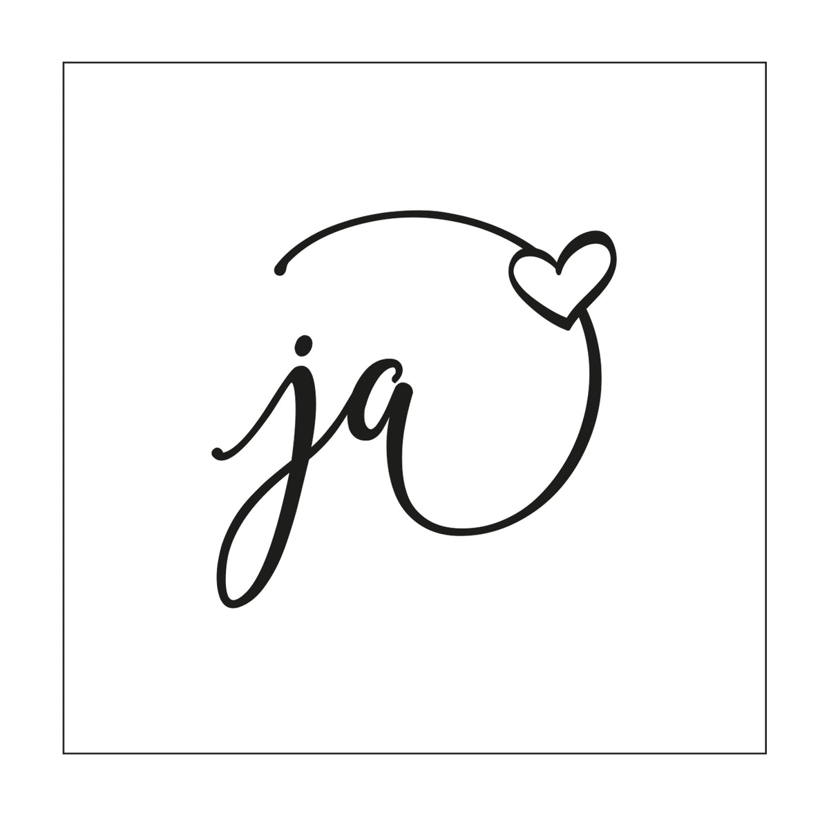 Mundart stempel • stencil duitse tekst ja