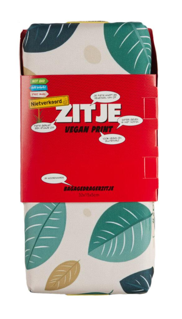 Cojín de asiento de Newlooxs para el portador de equipaje impresión vegana