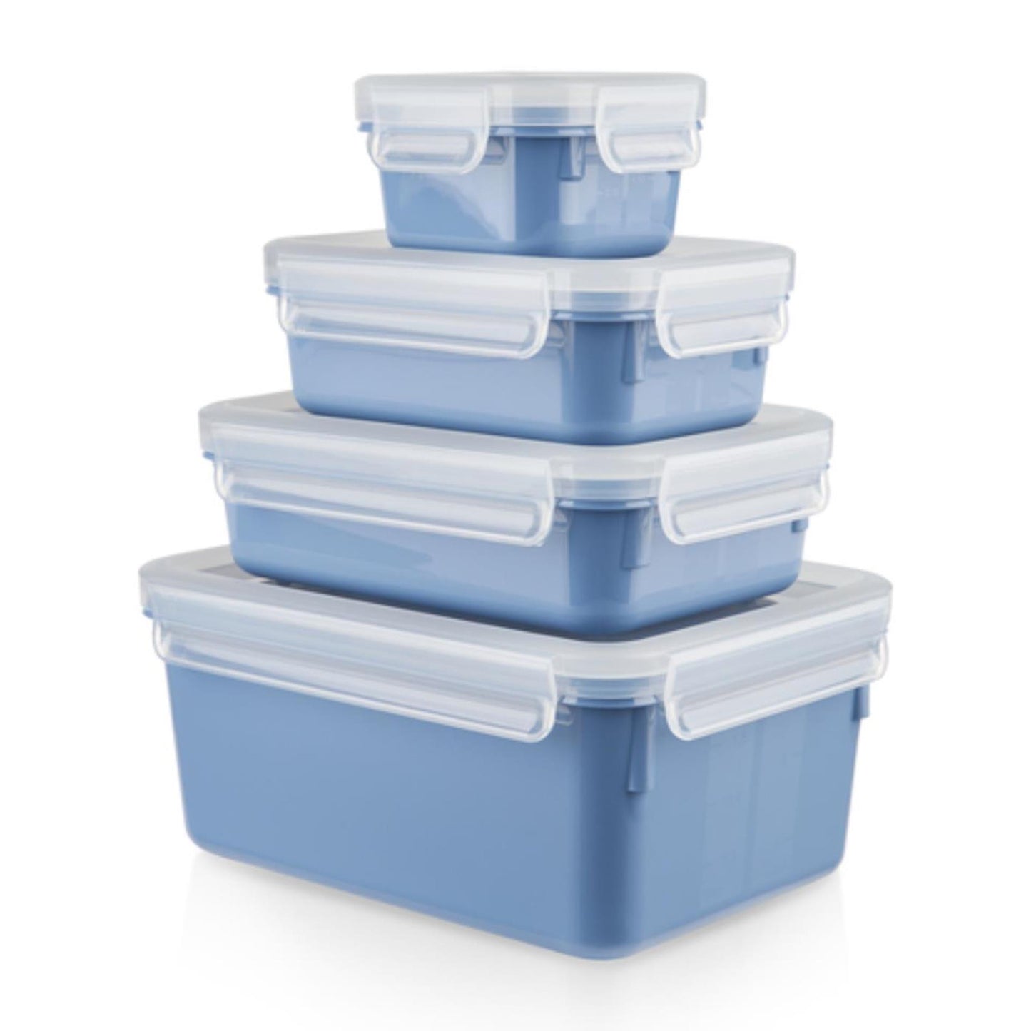 Tefal masterseal colour voorraaddozenset 4-delig blauw (0,2l, 0,55l, 0,8l, 2,2l)