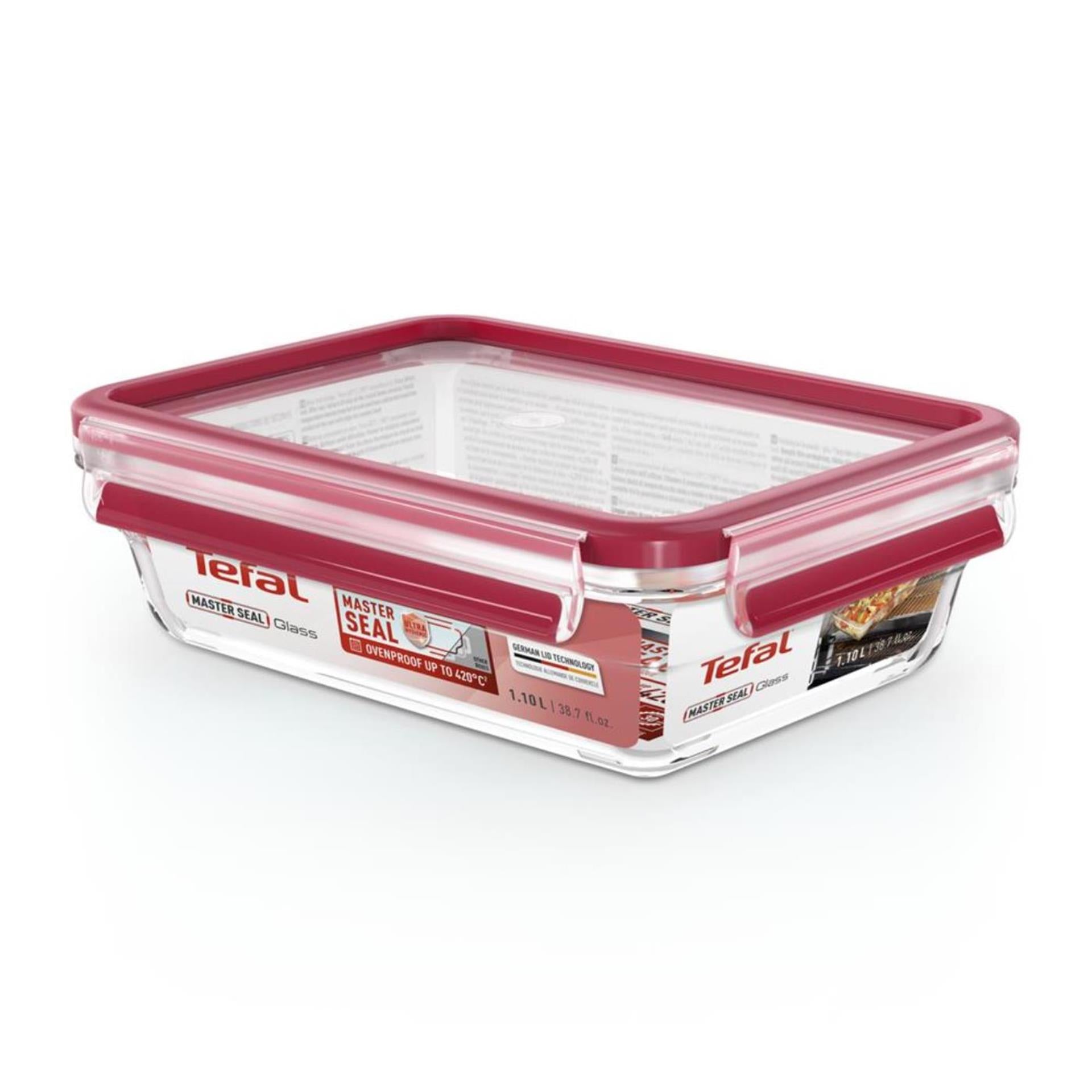 Vaso Tefal master seal 1,1l rectangular