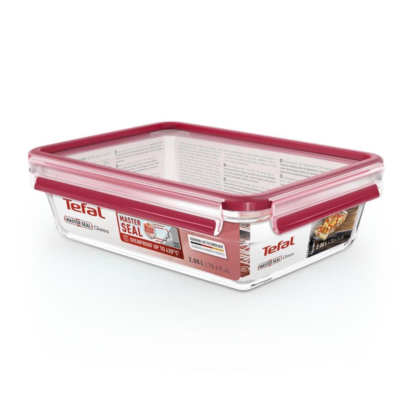 Bicchiere Tefal Master Seal 2l rettangolare