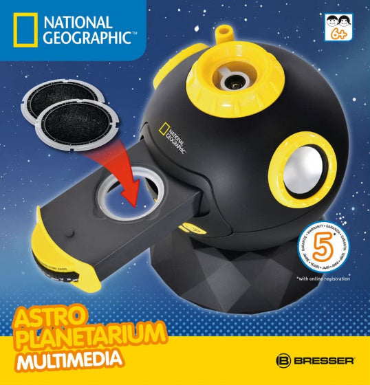 National geographic Astro-planetarium junior 16 cm zwart geel