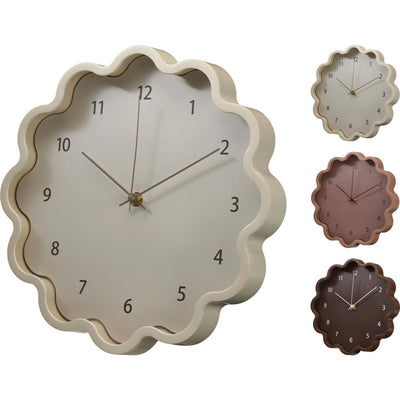 Home styling klok bloemvorm 3ass ø30cm