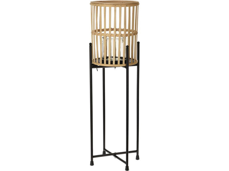 Lanterna per l'home styling su supporto 19x19x25 cm