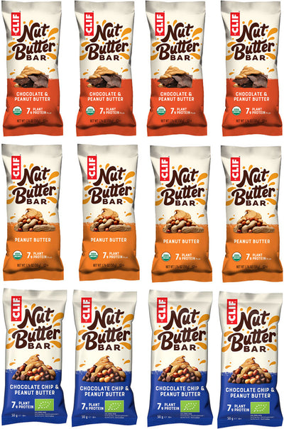 Barretta mista riempita di burro di noci Clif Bar scatola 12er