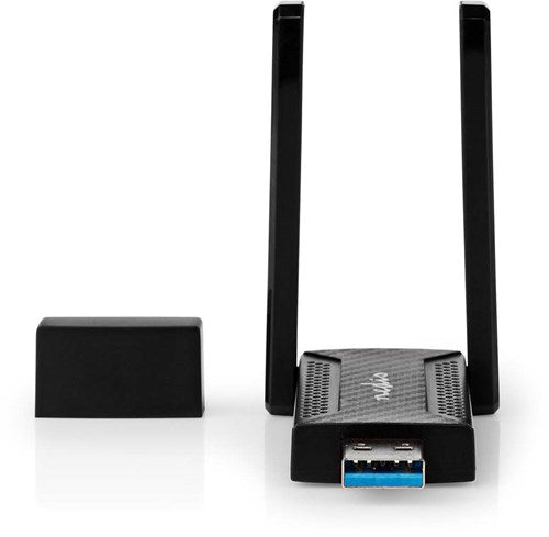 Chiavetta di rete Nedis | wi-fi | ac1200 | 2,4 5 GHz (doppia banda) | usb3.0 | velocità wi-fi totale: 1200 Mbps | finestre 10 finestre 11 finestre 8 - wsnwa1210bk