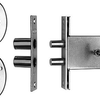 Serratura aggiuntiva di sicurezza Nemef 1008 | skg* | dm47mm | Rettangolare 22x101mm | set da 3 pezzi | chiavi uguali | dottor 1+2+3+4 - 9100800453