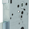 Nemef 1769 23 rs cerradura puerta | dm65mm | pc72mm | placa frontal de acero galvanizado 24x235mm redondeada | pestillo y cerrojo de acero galvanizado | 2 rondas | dr 1+3 - 9176923651