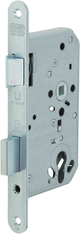 Nemef 1769 23 rs door lock | dm65mm | pc72mm | galvanized steel front plate 24x235mm rounded | galvanized steel latch and deadbolt | 2 rounds | dr 1+3 - 9176923651