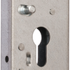 Cerradura de garaje Nemef 1802 b | pc60mm | caja cerradura acero galvanizado 59x159mm | fondo de varilla | elástico | conexión m8 | función nocturna | dr 1+2+3+4 - 9180200020