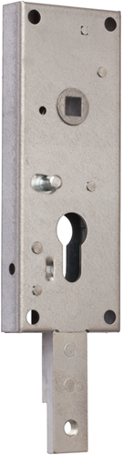 Cerradura de garaje Nemef 1807 b | pc60mm | caja cerradura acero galvanizado 59x159mm | fondo de varilla | no elástico | conexión m8 | función nocturna | dr 1+2+3+4 - 9180700020