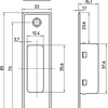 Contropiastra Nemef 1938 | plastica 22x85 mm | dr 1+2+3+4 | 85 x 22 x 15,1 mm - 9193800000
