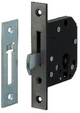 Cerradura adicional de seguridad Nemef 4208 | kg** | dm50mm | placa frontal acero inoxidable 25x140mm rectangular | pág.4208 12 | dr 1+2+3+4 - 9420817500