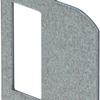 Nemef p1255 sluitplaat | messing 23.3x71.5mm afgerond| dr 1+2+3+4 - 9125590540