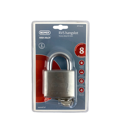 Lucchetto Ty Nemef in acciaio inossidabile pesante du 63mm