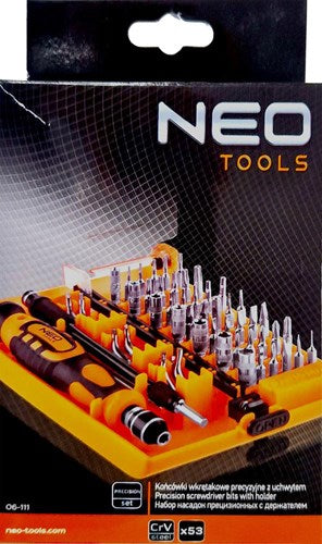 Set cacciaviti di precisione Neo valigetta da 53 pezzi - 6460062
