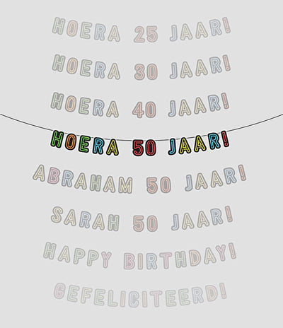 Ghirlanda neon Paperdreams evviva 50 anni!
