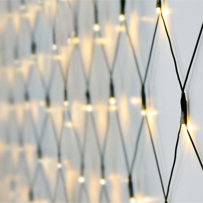 Illuminazione da rete LED bianco caldo 160 LED 1x2m