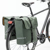 Bagiccle Bag Odense - Mochila doble dura y espaciosa para bicicletas eléctricas - Verde