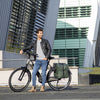 Bagiccle Bag Odense - Mochila doble dura y espaciosa para bicicletas eléctricas - Verde