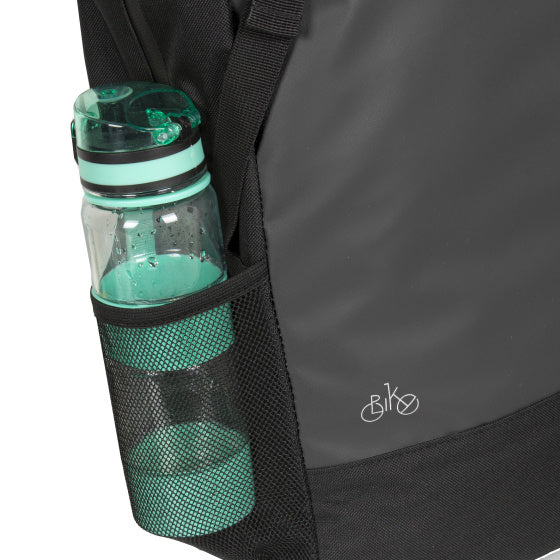 Acqua di carbonio per biciclette -Borsa a tracolla in bicicletta Repellente 24L NERO