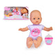Nenuco babypop con un cuerpo suave púrpura de aproximadamente 32 cm de tamaño