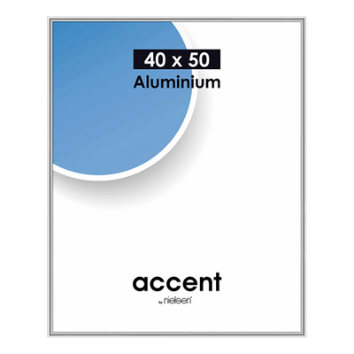 Nielsen design nielsen fotolijst 52523 accent glanzend zilver 40x50 cm