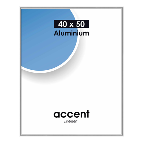 Nielsen Design Nielsen FOTO Frame 52523 Accent Glossy Silver 40x50 cm