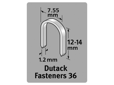 Dutack niet serie 36 cnk 12mm blister 1000 st. - 5011010
