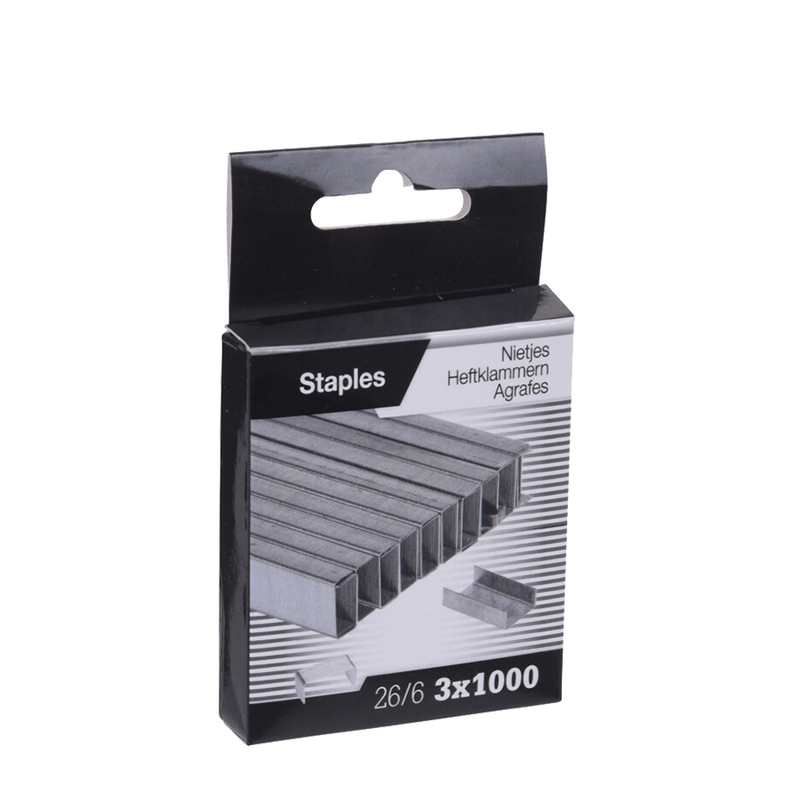 Punti metallici 26 6 3000 pezzi